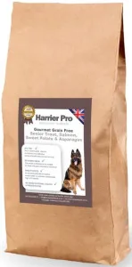 Harrier Pro Pet Foods Gourmet Grain Free Salmon, Trout, Sweet Potato and Asparagus Senior