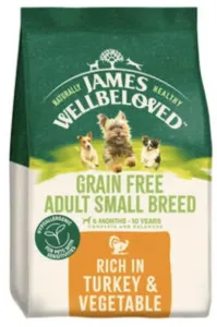 James Wellbeloved Grain Free Turkey & Vegetables Small Breed