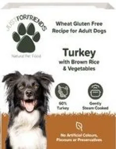 Just For Friends Natural Pet Food Turkey with Brown Rice & Veg