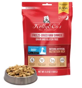 Kelly & Co's Freeze Dried Raw Dinner Duck Formula