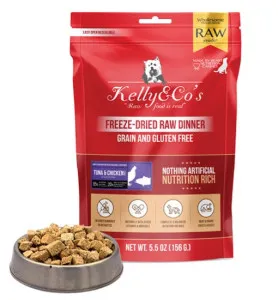 Kelly & Co's Freeze Dried Raw Dinner Tuna and Chicken Formula