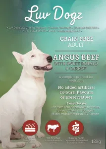 Luvdogz Grain Free Adult Angus Beef With Carrot