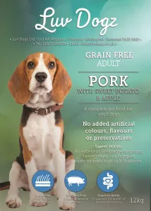 Luvdogz Grain Free Adult Pork With Apple