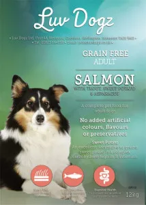 Luvdogz Grain Free Adult Salmon With Trout & Asparagus
