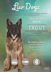 Luvdogz Grain Free Senior Trout With Salmon