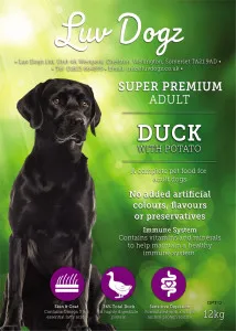Luvdogz Super Premium Adult Duck With Potato