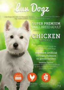 Luvdogz Super Premium Small Breed Adult Chicken With Rice