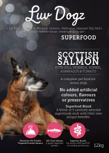 Luvdogz Superfood Adult Scottish Salmon Senior
