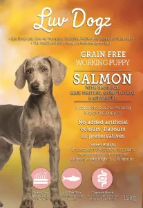 Luvdogz Working Grain Free Puppy Salmon With Haddock & White Fish