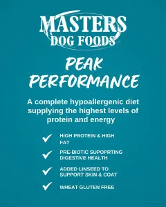 Masters Dog Foods Peak Performance