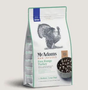 McAdams Free Range Raw Infused Turkey Medium/Large Breed