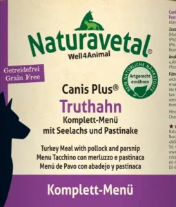 Naturavetal Canis Plus Turkey Complete Meal