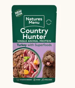 Natures Menu Country Hunter Farm Reared Turkey Pouch