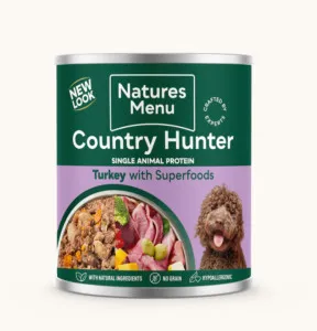 Natures Menu Country Hunter Farm Reared Turkey with Superfoods Can