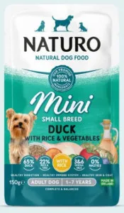 Naturo Adult Mini Dog Duck with Rice and Vegetables
