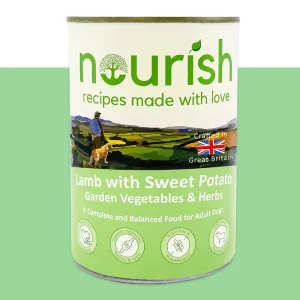 Nourish Grain Free Lamb with Sweet Potato, Garden Vegetables & Herbs Pâté