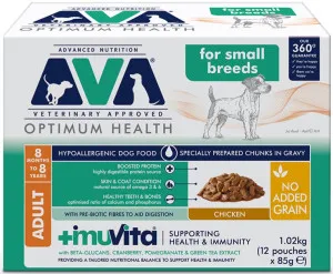 Pets at Home Advanced Nutrition AVA Optimum Health Small Breed Adult Chicken Chunks in Gravy