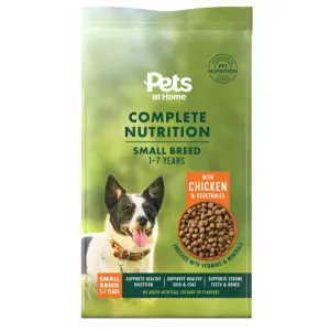 Pets at Home Complete Nutrition Small Breed with Chicken & Vegetables