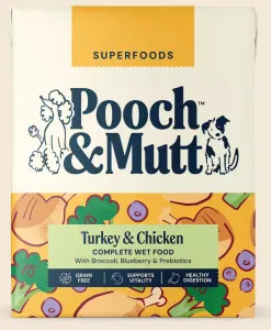 Pooch&Mutt Turkey & Chicken with Broccoli, Blueberry & Prebiotics