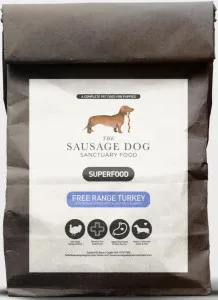 Sausage Dog Sanctuary Puppy - Superfood Free Range Turkey with Parsley, Papaya, Nettle, Zucchini & Pumpkin