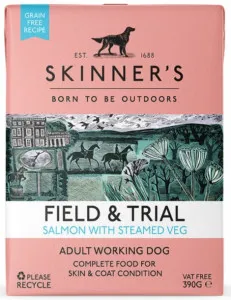 Skinner's Adult Field & Trial Salmon with Steamed Veg