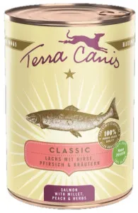 Terra Canis Classic Salmon with millet, peach and herbs