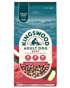 Tesco Kingswood Adult Dog Beef with Apple & Spirulina
