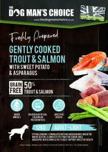 The Dog Man's Choice Light Grain Free Salmon, Trout, Sweet Potato & Asparagus