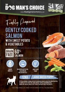 The Dog Man's Choice Puppy Large Breed Salmon with Sweet Potato & Vegetables