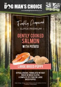 The Dog Man's Choice Puppy Large Breed Super Premium Salmon & Potato