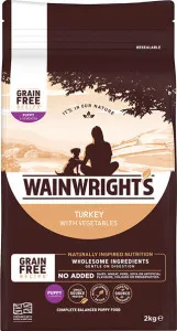 Wainwrights Puppy Grain Free Turkey & Veg