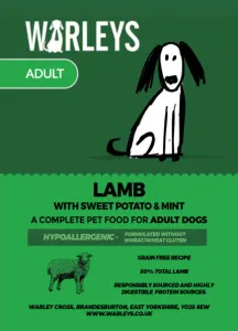 Warleys Grain Free Lamb with Sweet Potato & Mint Adult