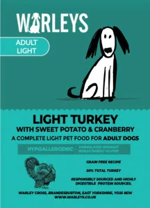 Warleys Grain Free Light Turkey with Sweet Potato & Cranberry