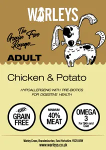 Warleys Proper Tasty Grain Free Adult Chicken & Potato