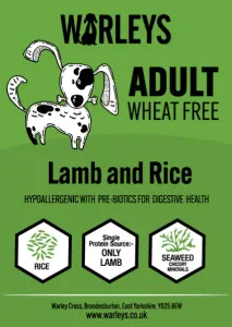 Warleys Proper Tasty Wheat Free Adult Lamb & Rice