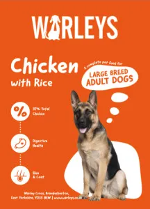 Warleys Super Premium Adult Large Breed Chicken with Rice