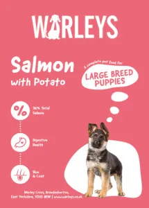 Warleys Super Premium Large Breed Puppy Salmon with Potato