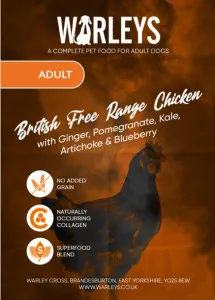 Warleys Superfoods Adult British Free Range Chicken