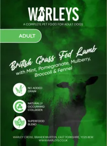Warleys Superfoods Adult British Grass Fed Lamb