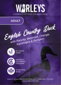 Warleys Superfoods Adult English Country Duck