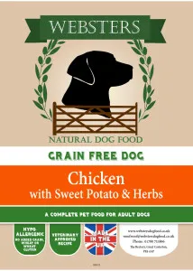 Websters Grain Free Chicken With Sweet Potato & Herbs
