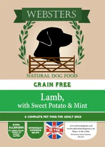 Websters Grain Free Lamb, Sweet Potato & Mint
