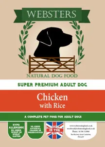 Websters Super Premium Chicken With Rice