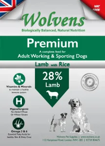 Wolvens Premium Lamb & Rice