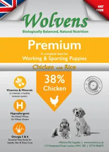Wolvens Premium Puppy Food Chicken & Rice