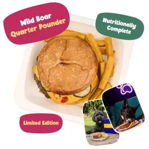 Years Wild Boar Quarter Pounder with Cheese